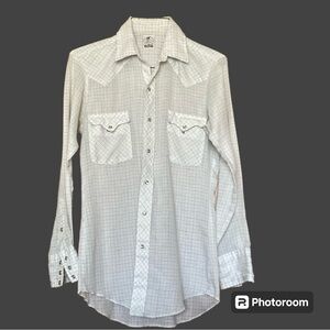 HUSTLERS Long Sleeved, Lightweight Western Shirt size 15.5 X 32.